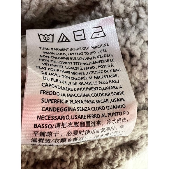 Fear Of God Essentials Cable Knit Turtleneck Sweater Wheat Men’s Size XXS - Picture 10 of 10